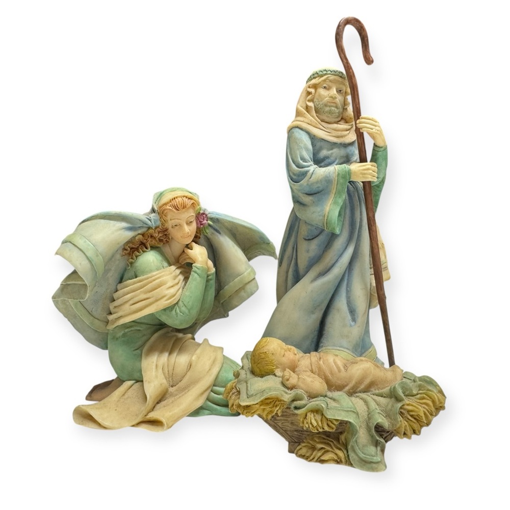 Enesco Corporation Nativity set from the "Born Unto‎ Us" G.G. Santiago 1992